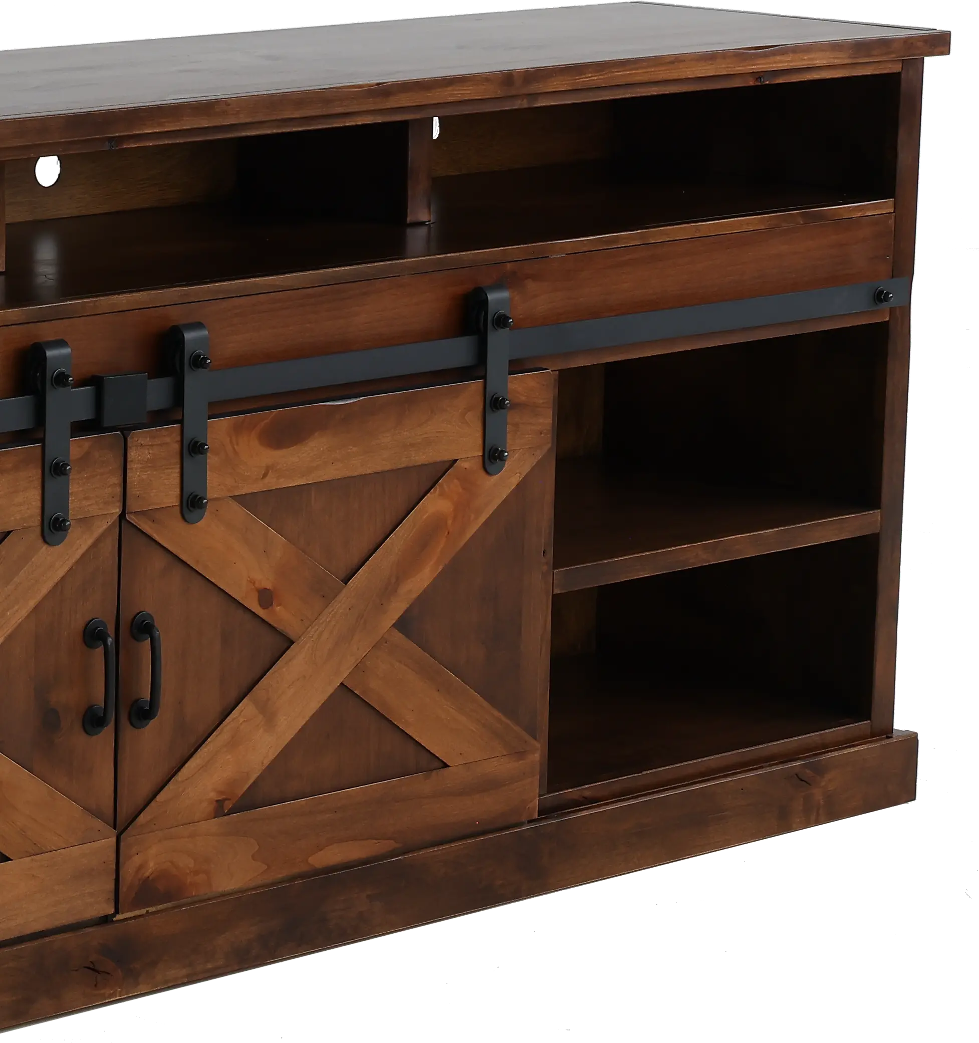 Farmhouse Brown 94 Fireplace TV Stand-6