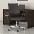 CH2701DBL-03 Laguna Brown Leather Mid Back Task Chair - Bush Furniture