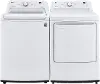 .LG-W/W-7000-GAS--PR LG Washer and Gas Dryer Set - White 7000