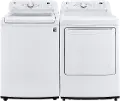 .LG-W/W-7000-GAS--PR LG Washer and Gas Dryer Set - White 7000
