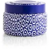 8.5 oz Blue Jean Signature Printed Blue Travel Tin Candle
