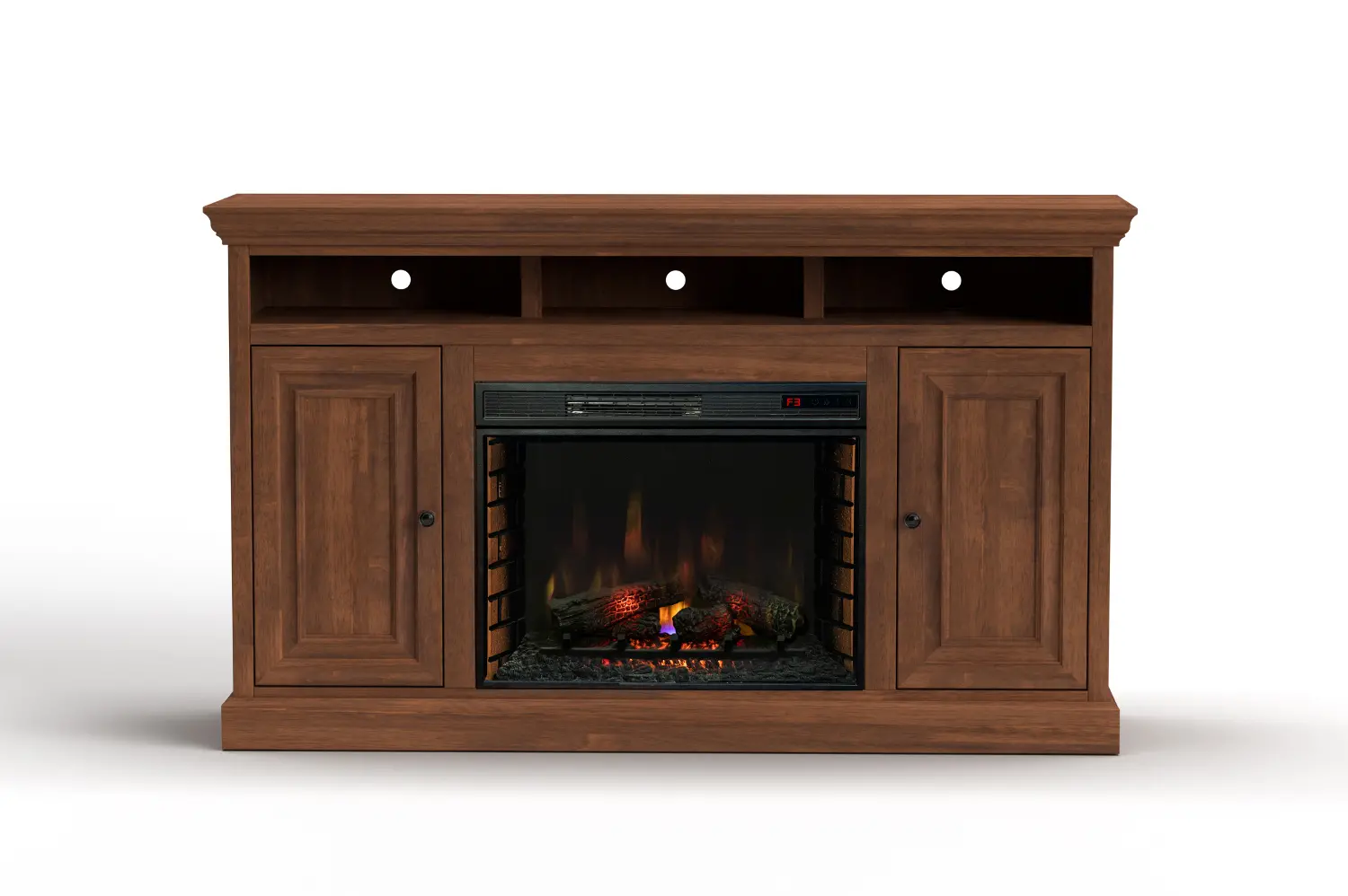 Largo Brown 67 Fireplace TV Stand-1