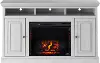 Largo White 67  Fireplace TV Stand