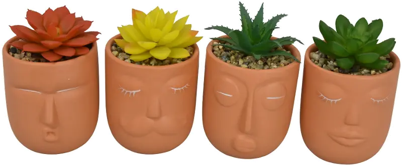 Assorted Figurine Faux Planter
