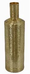 Medium Soft Gold Metal Vase