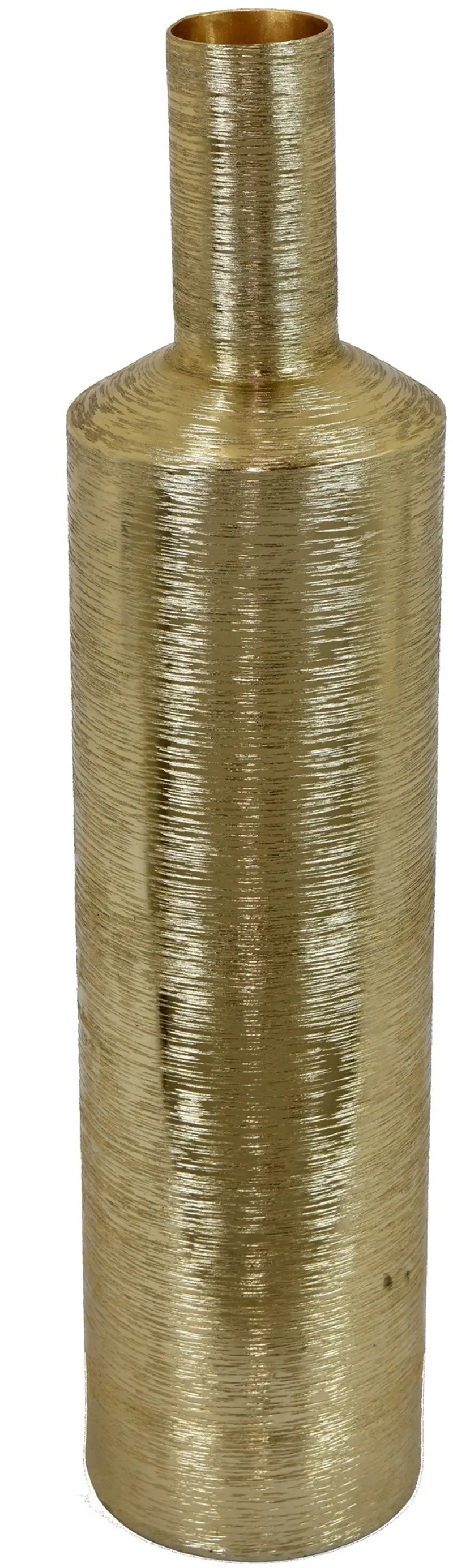 Large Soft Gold Metal Vase