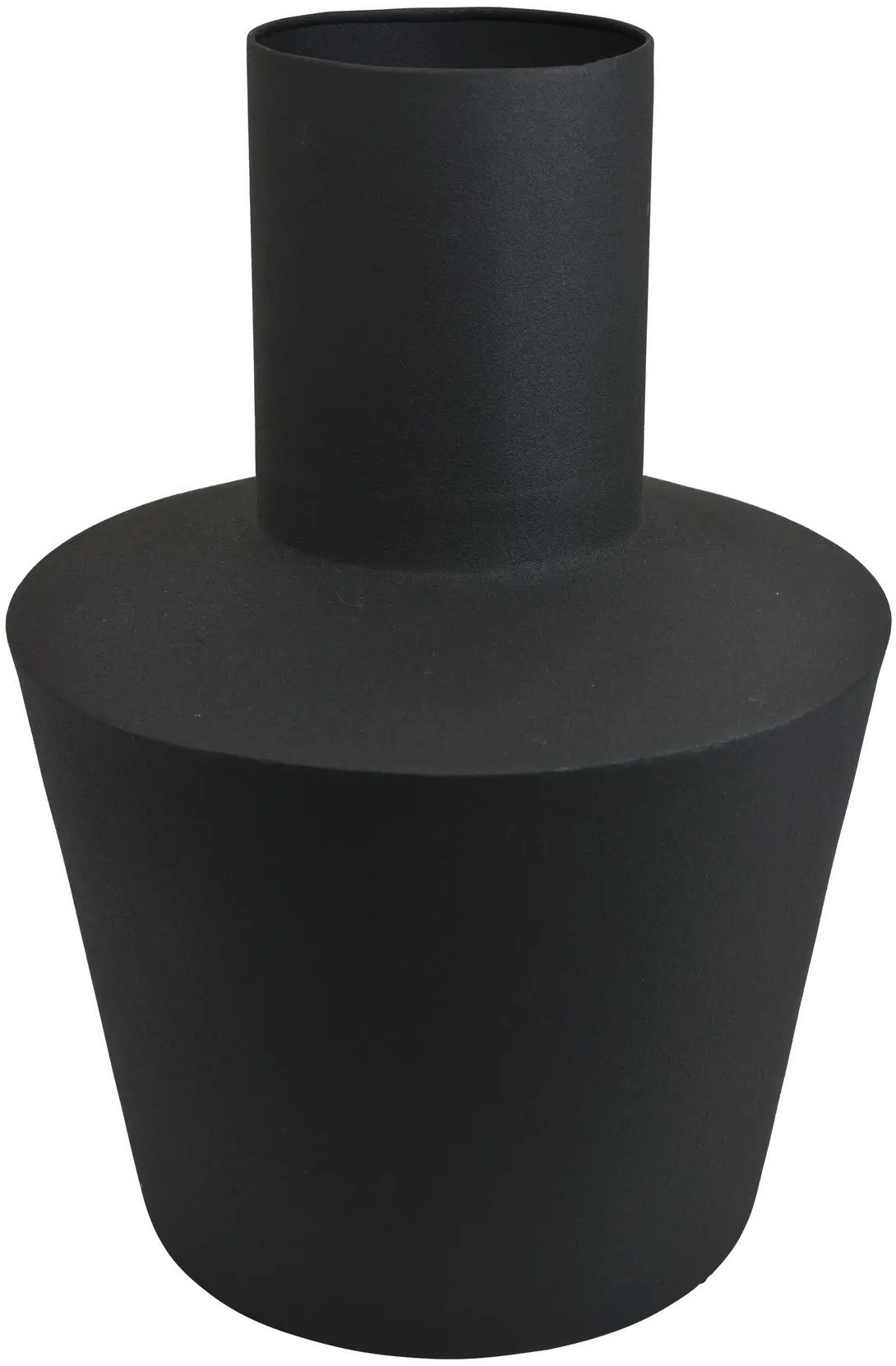 Metal Matte Black Vase-1