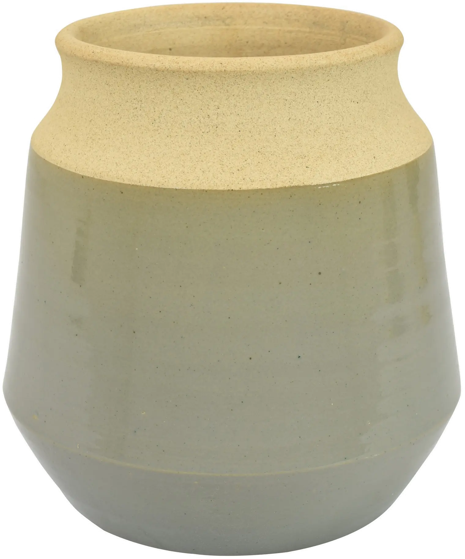 Allie 8 Inch Olive Green Vase-1