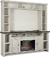 Eastport White 84  Fireplace Entertainment Center