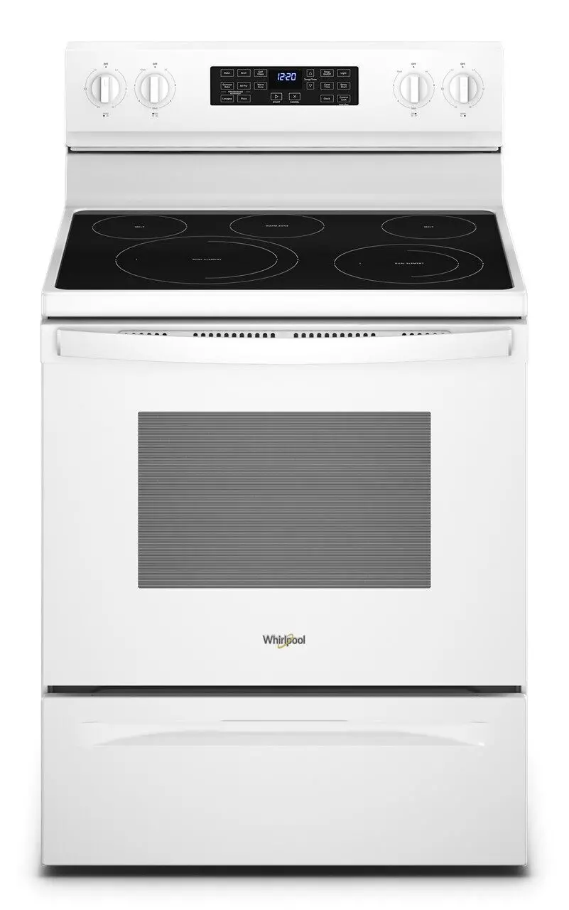 WFE550S0LW Whirlpool 5.3 cu ft Electric Range - White-1