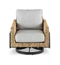 Jovi Swivel Gray Patio Lounge Chair