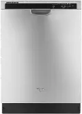 WDF540PADM Whirlpool Front Control Dishwasher - Stainless Steel