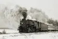 Train Tempered Glass With Foil Wall Art