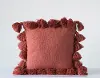 DF0667/RUSSET-PILLOW Russet Woven Pillow With Tassels