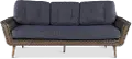 FG-ETNSF Drew & Jonathan Home Eton Navy Linen and Wicker Patio Sofa
