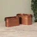 Small Antique Copper Metal Bucket