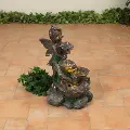 Elect Lighted Fairy With Fountain