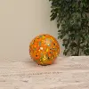 Solar Light Orange Orb Light