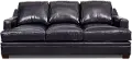 Azul Blue Leather Sofa