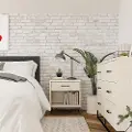 Kelly Transitional Ivory Oak Nightstand