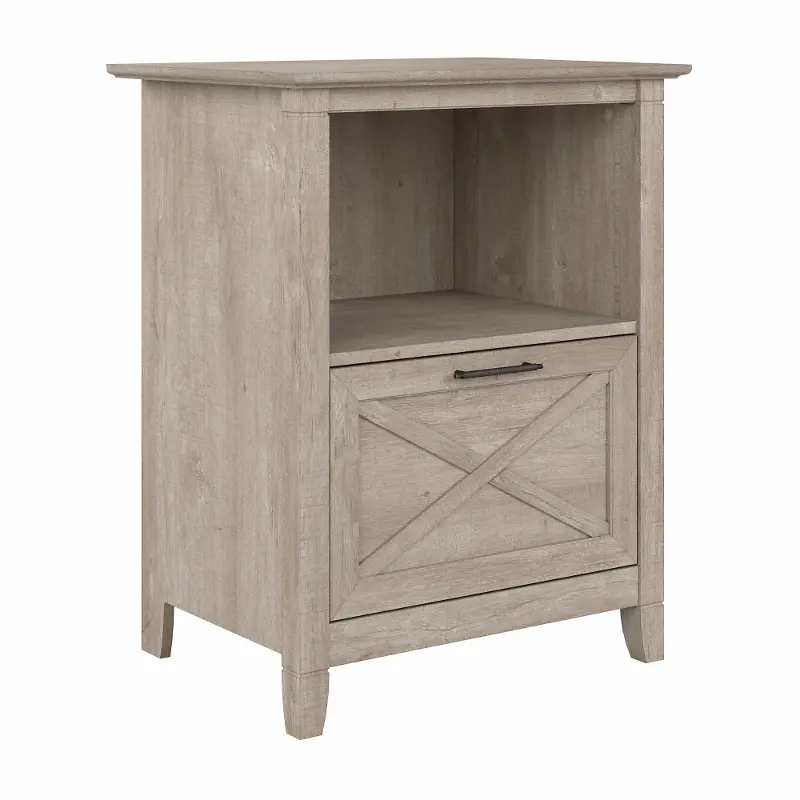 Key West Farmhouse Washed Gray End Table