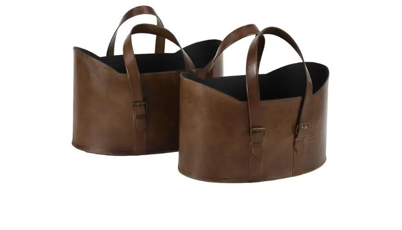 Medium Leather Magazine Holder