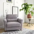 Georgia Light Gray Accent Chair and a Half