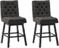 Boston Dark Gray Counter Height Stool, Set of 2