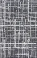 Jazz 5 x 8 Striped Charcoal Area Rug
