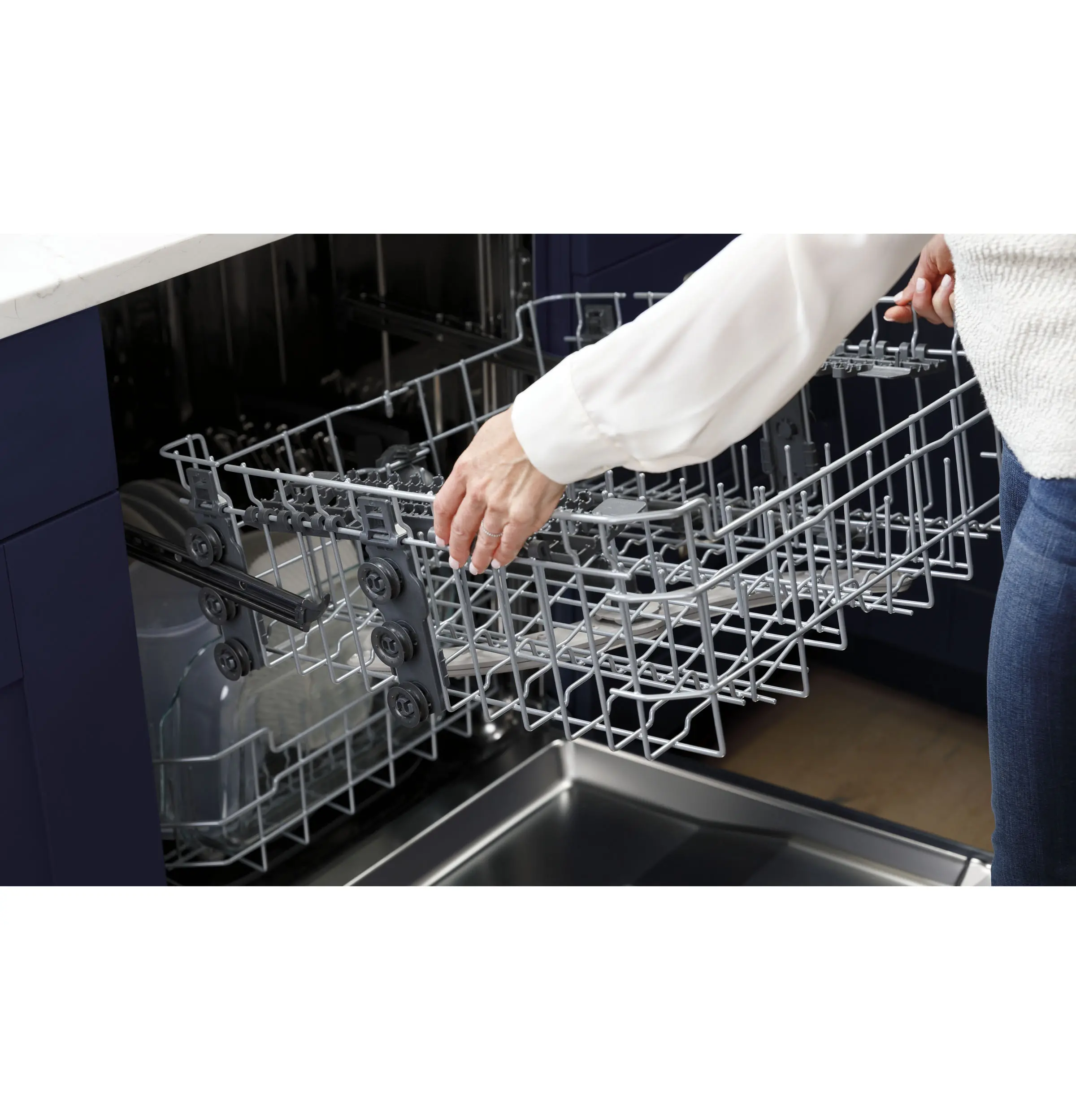 GDT550PGRWW GE Top Control Dishwasher - White-6