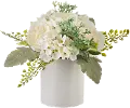 White Rose And Hydrangea Arrangement