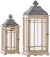 28.5 Inch Whitewashed Lantern