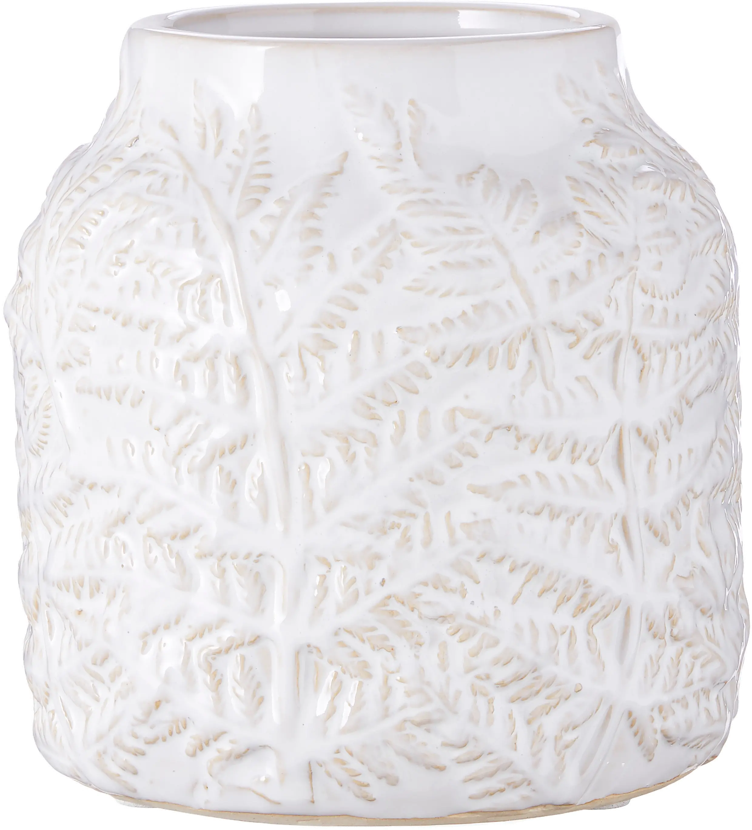 7 Inch Leaf Embossed Vase-1