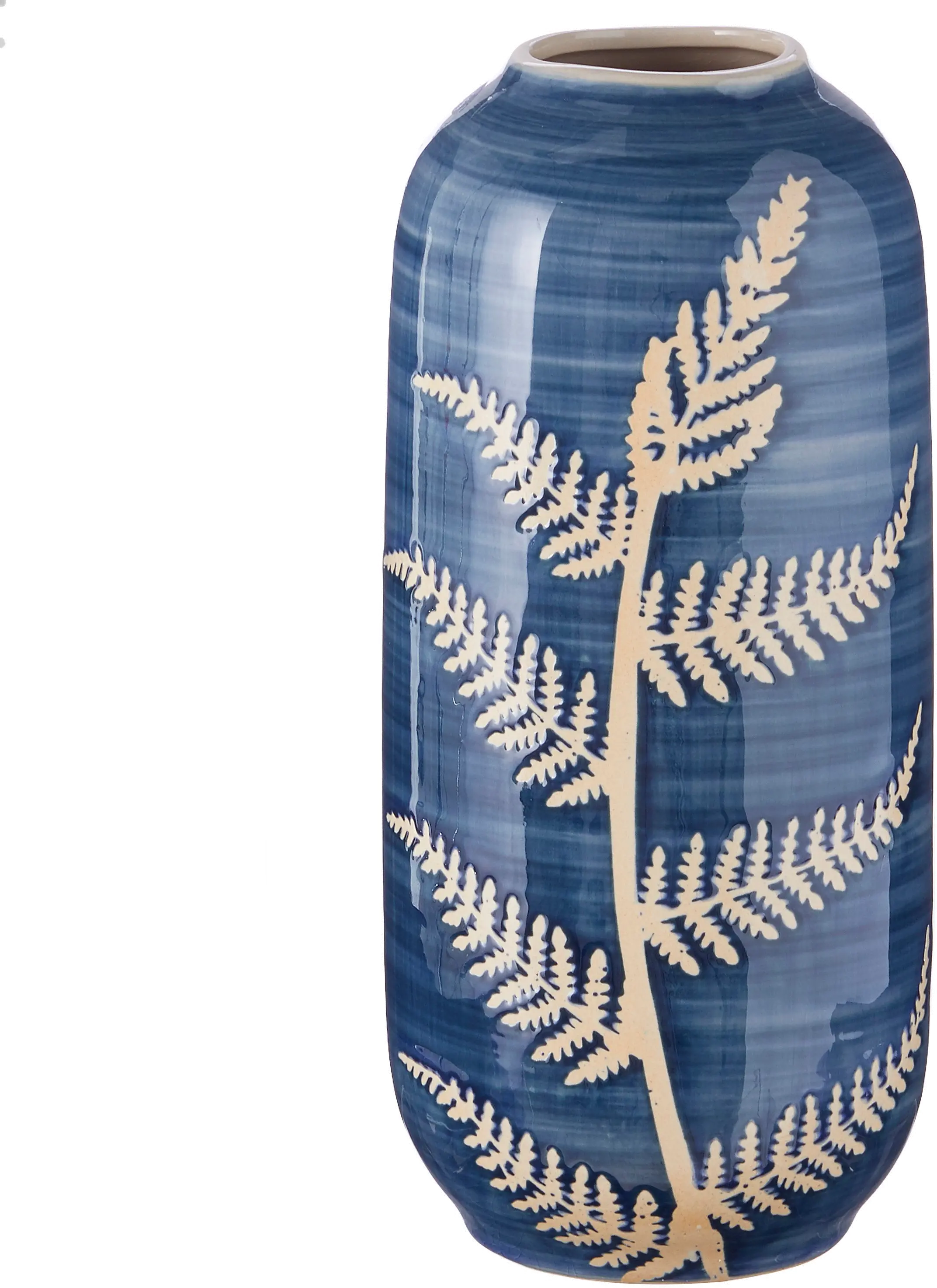12 Blue Fern Vase-1