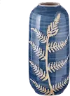 12  Blue Fern Vase