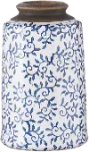 10.5 Blue Transferware Vase