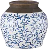 7.5  Blue Transferware Vase