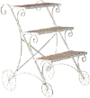 31.25  White Tiered Plant Stand