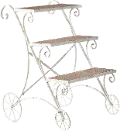 31.25 White Tiered Plant Stand