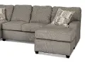 Reed Gray Right-Facing Sofa-Chaise