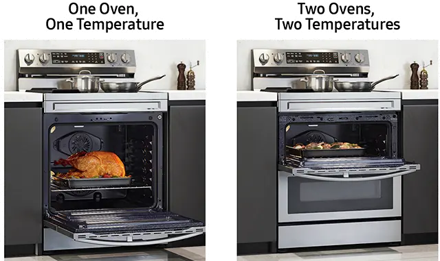 NE63A6751SG Samsung 6.3 cu ft FlexDuo Electric Range - Black Stainless Steel-8