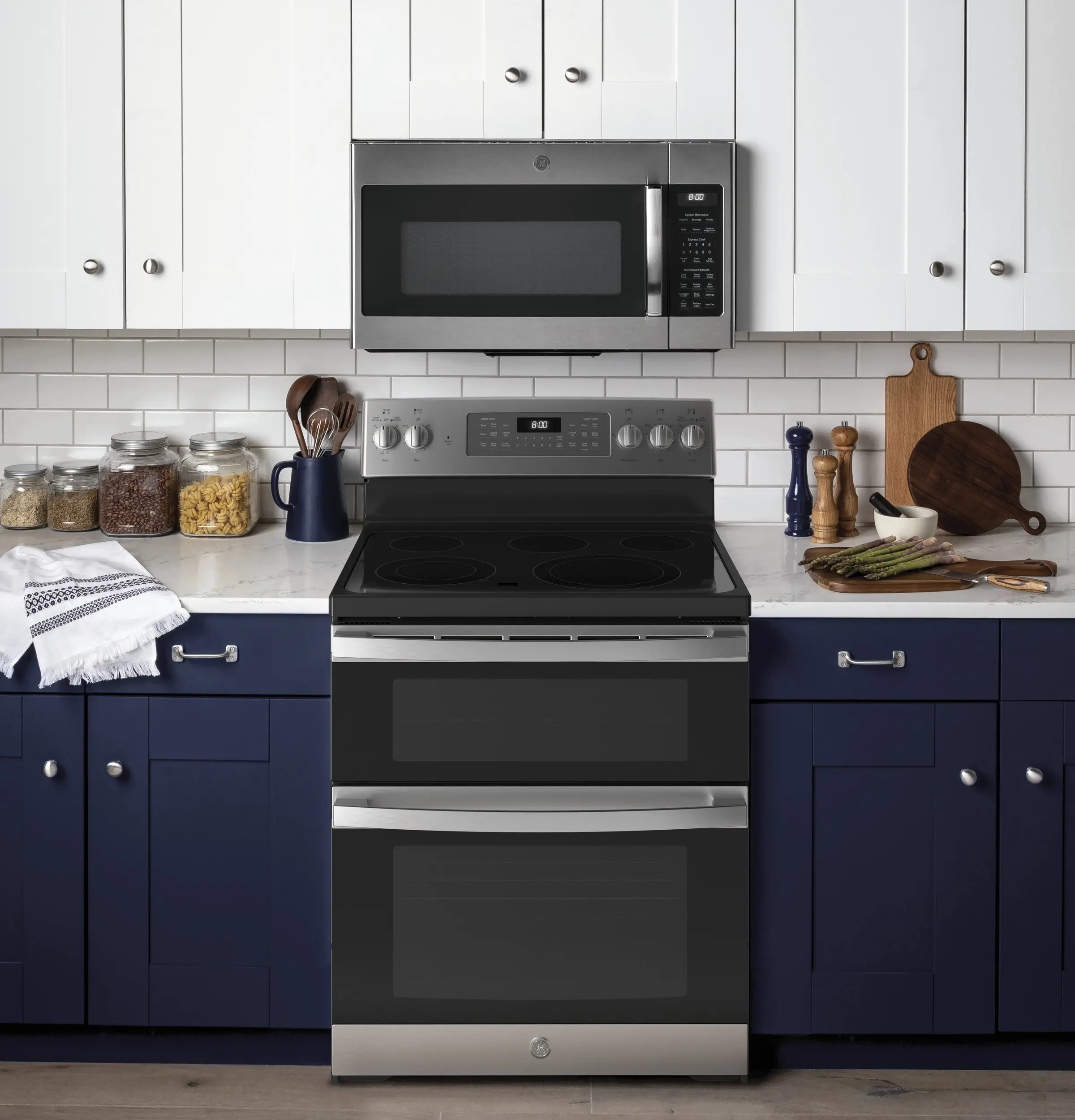 JBS86SPSS GE Double Oven Electric Range - Stainless Steel-2