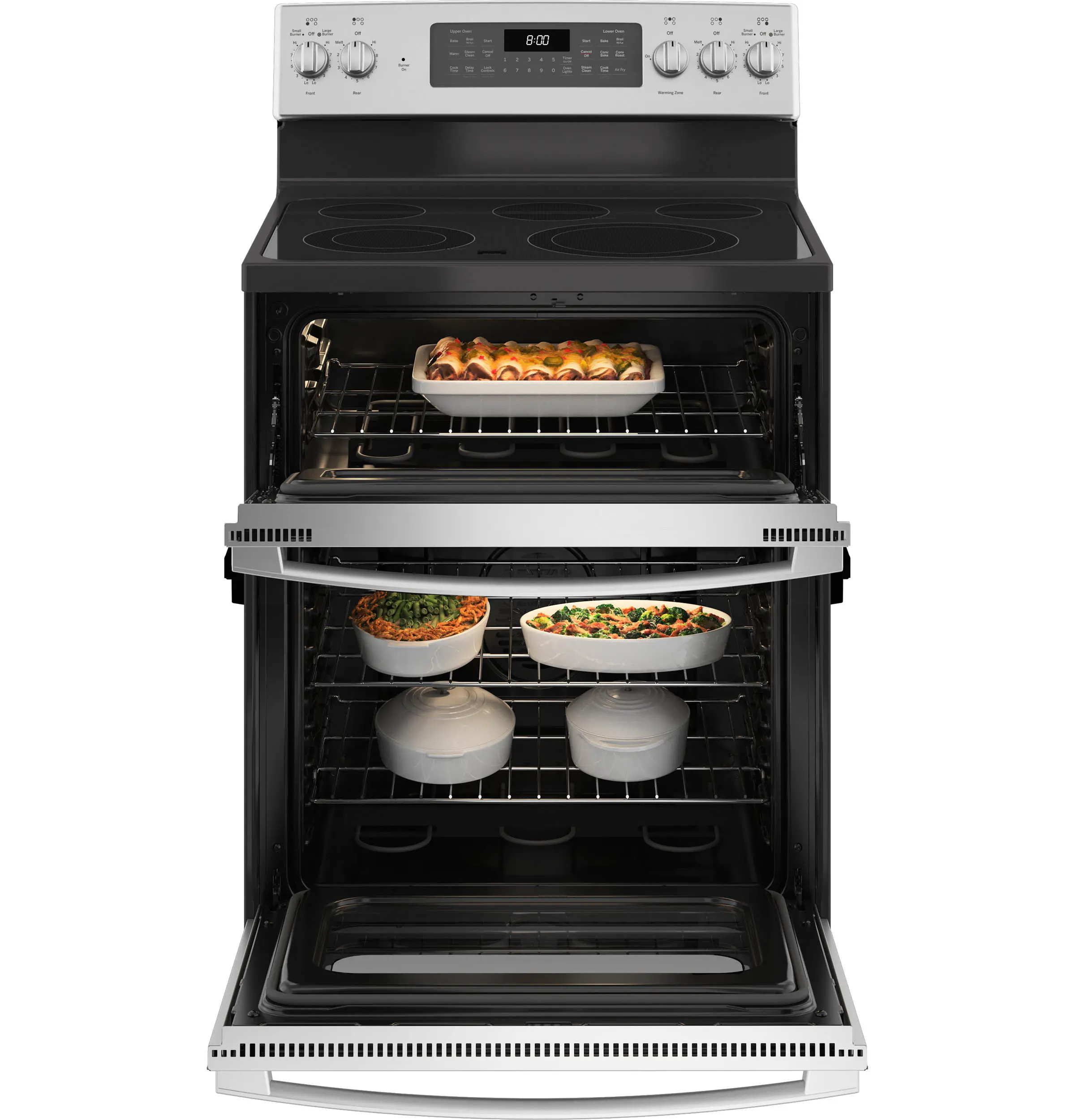 JBS86SPSS GE Double Oven Electric Range - Stainless Steel-5
