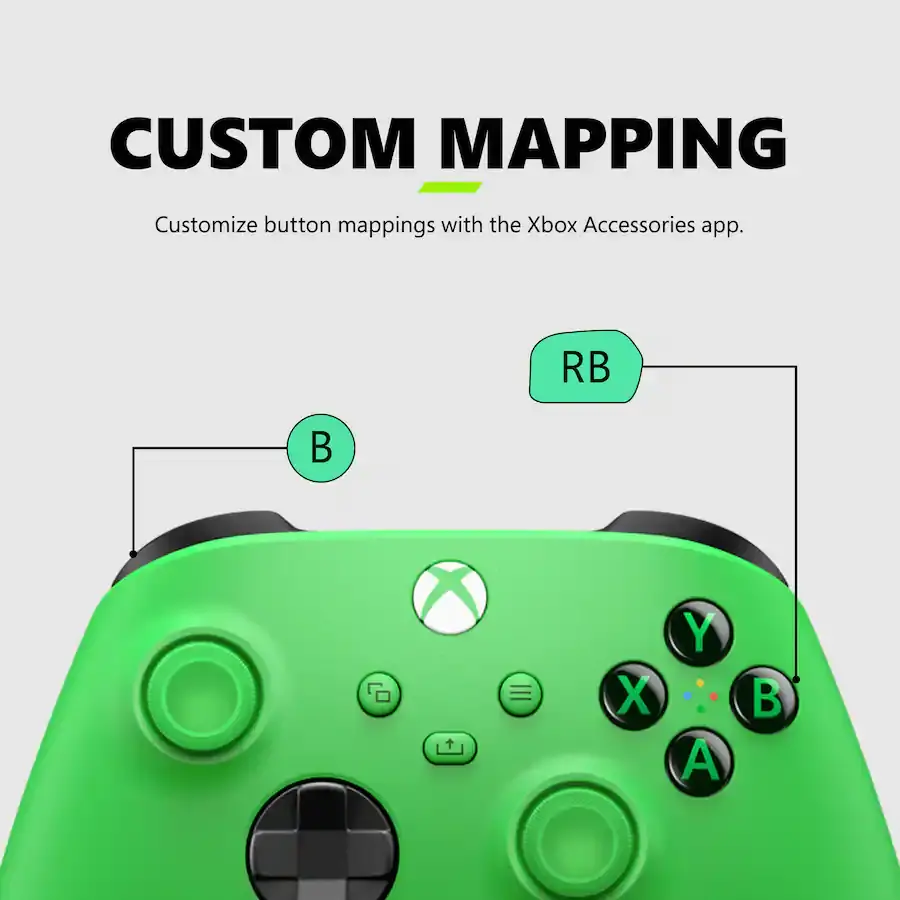 MCSTEP229915XBX Microsoft Xbox Wireless Controller for Xbox Series X Velocity Green-5