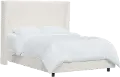 500BEDSHPSNTR Penelope Sherpa Straight Wingback Twin Bed - Skyline Furniture