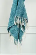 Miller Teal Throw Blanket