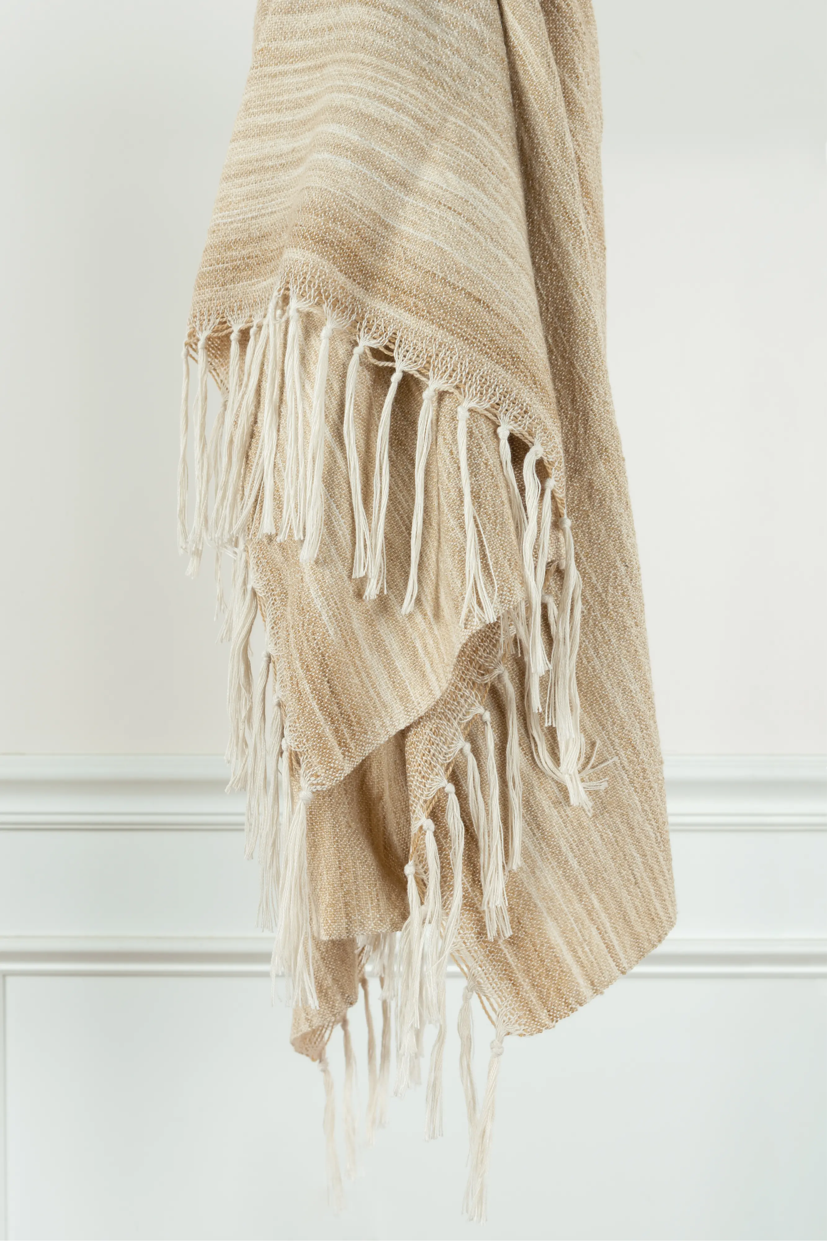 Miller Khaki Throw Blanket-1