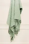 Bishop Aqua Throw Blanket