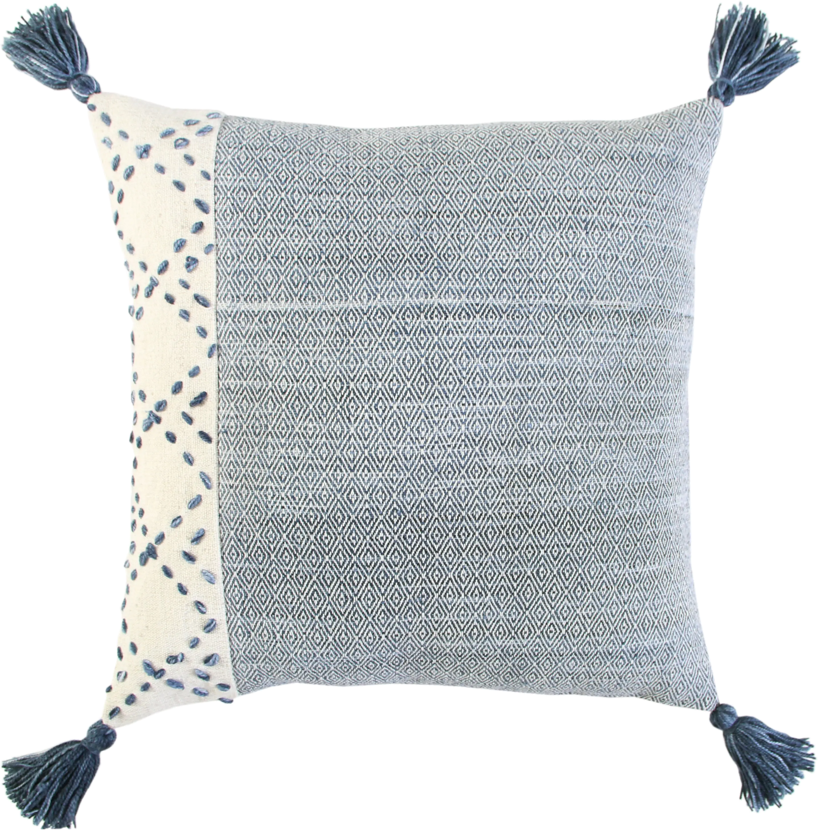 Diamond Blue Accent Pillow-1