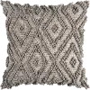 Diamond Geometric Gray Accent Pillow